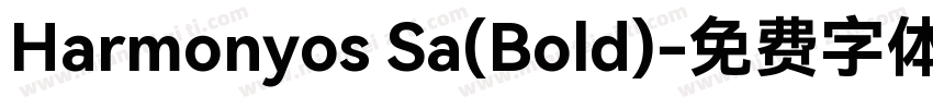 Harmonyos Sa(Bold)字体转换